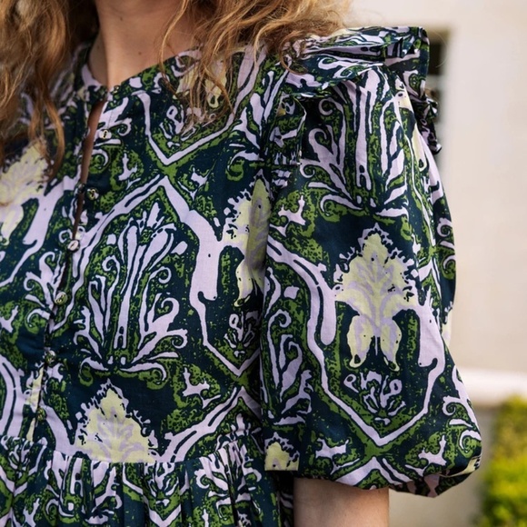 NWT Cleobella Camden Casablanca Ruffle Hem Influencer Famous Women Dress XSmall - Picture 9 of 14